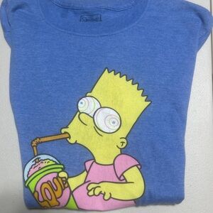 Bart From The Simpsons T-shirt Men’s Size Medium in Blue